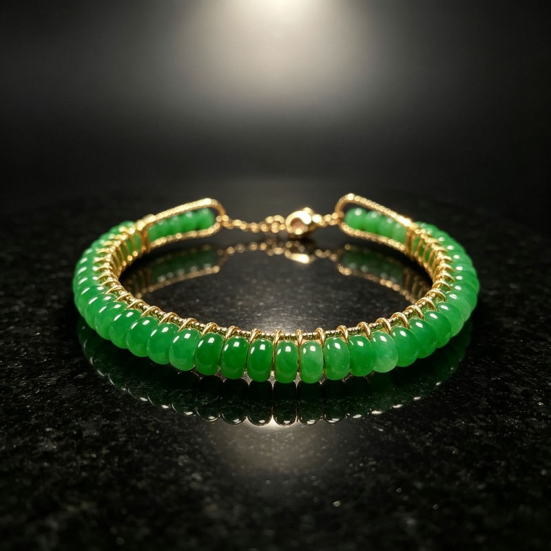 Beading - Natural Dry Blue Jade Abacus Bead