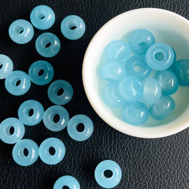 Beading - 10pc Natural Sea Blue Treasure Large