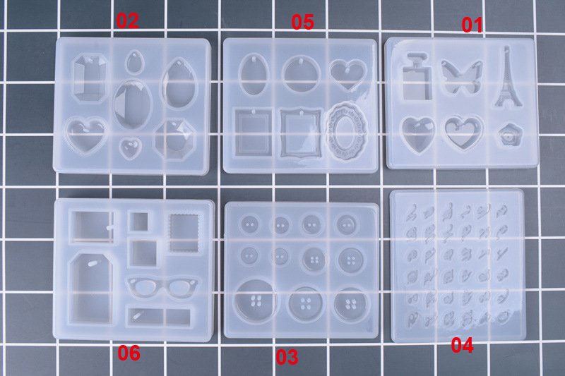 6 Designs Silicone Resin Mold  - Silicone Epoxy Resin Molds Set ulasan dan harga