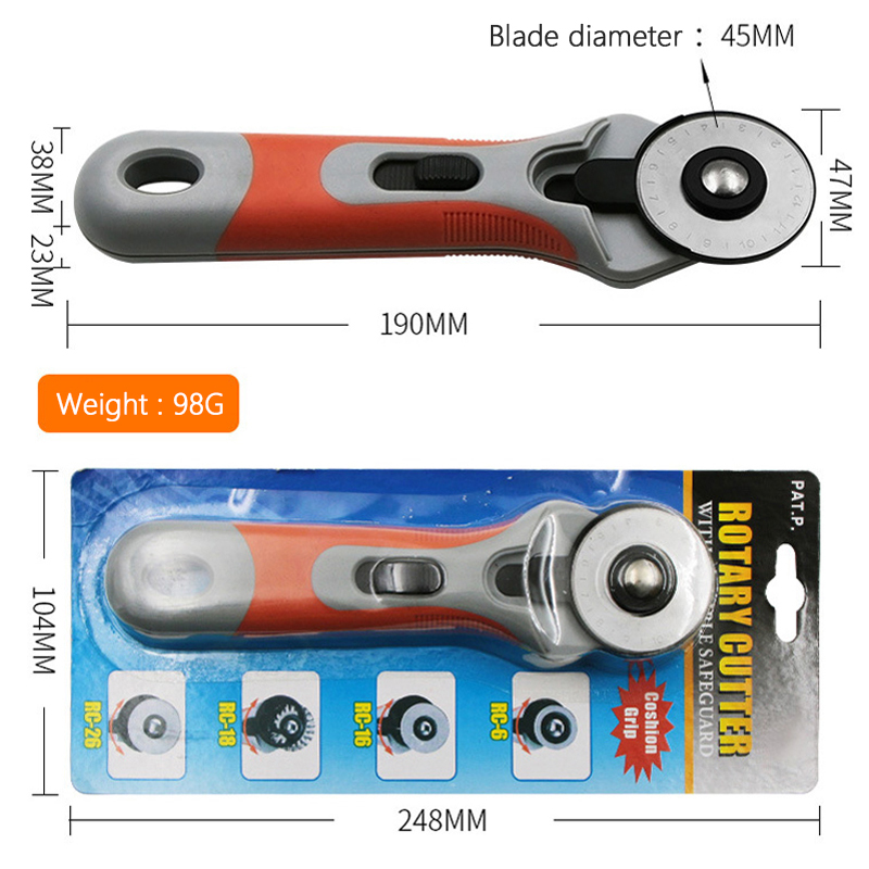 Leather Craft Cutter 45mm Rota - Rotary Cutter For Fabric 45Mm ulasan dan harga