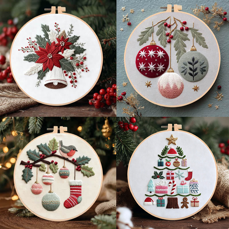 DIY Embroidery Christmas Tree  - Embroidery ulasan dan harga