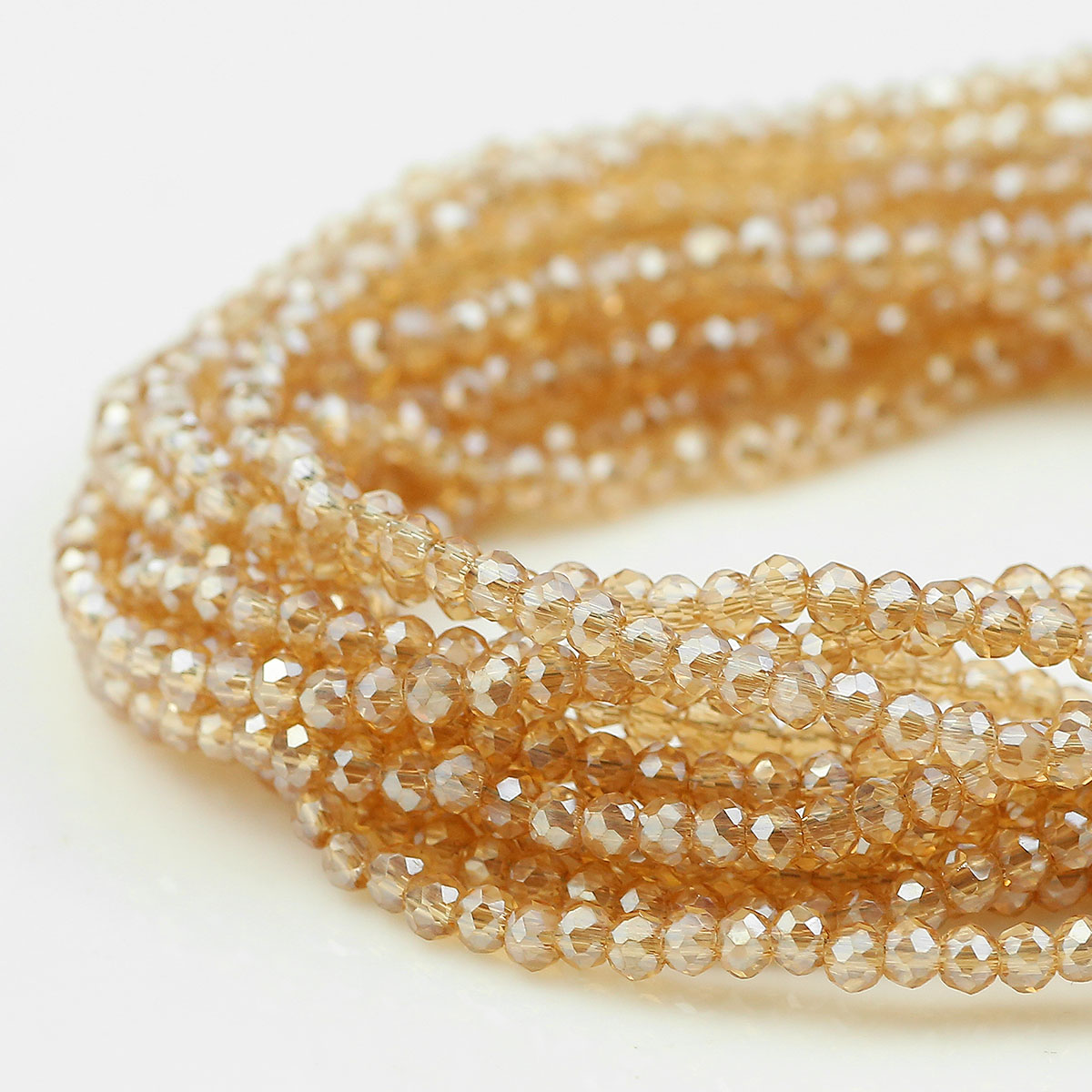 WLYeeS Flat Round Gold Champag - Glass Seed Beads 2Mm Jewelry Making ulasan dan harga