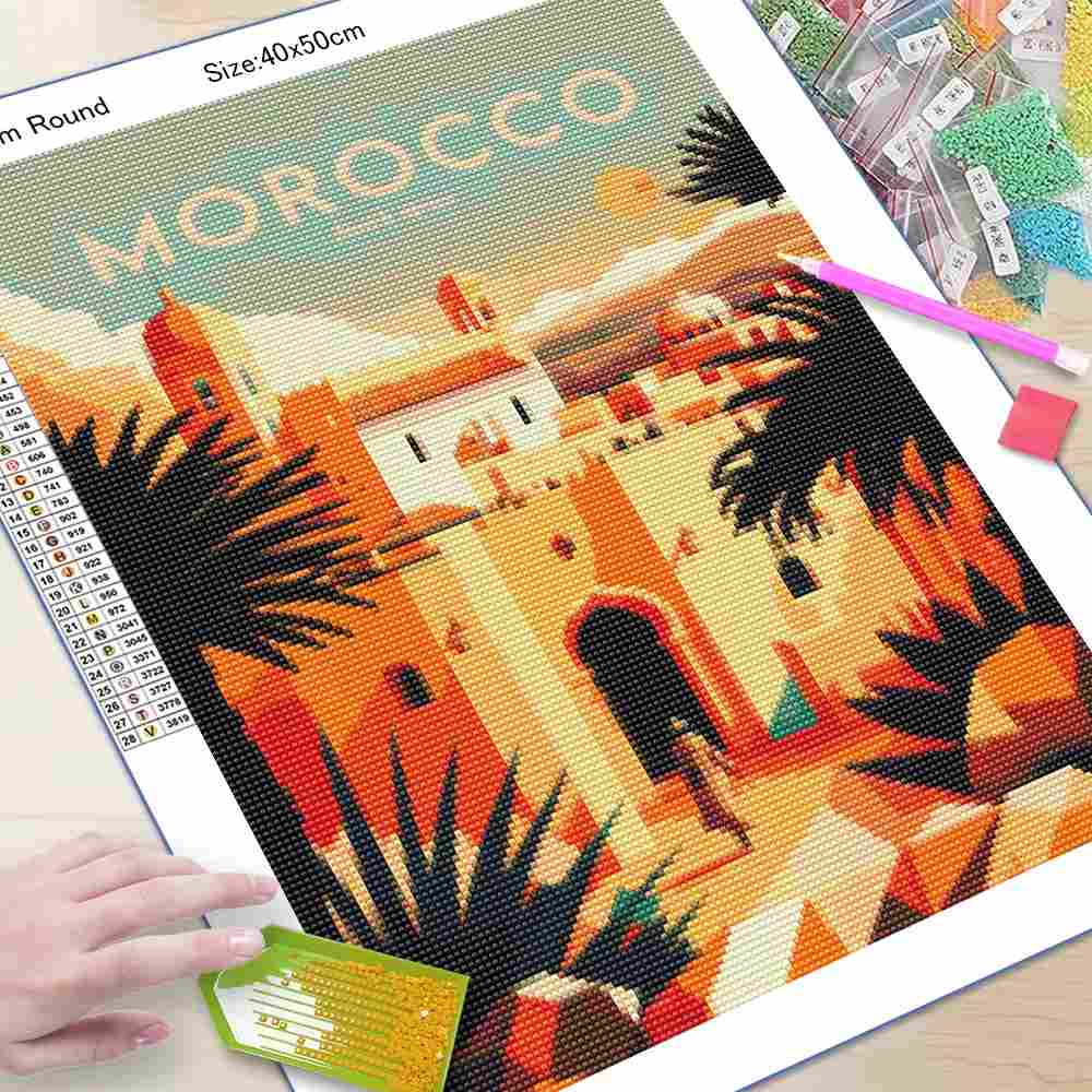 5D Diamond Painting Kits Full  - 5D Diamond Painting Kit Full Drill ulasan dan harga