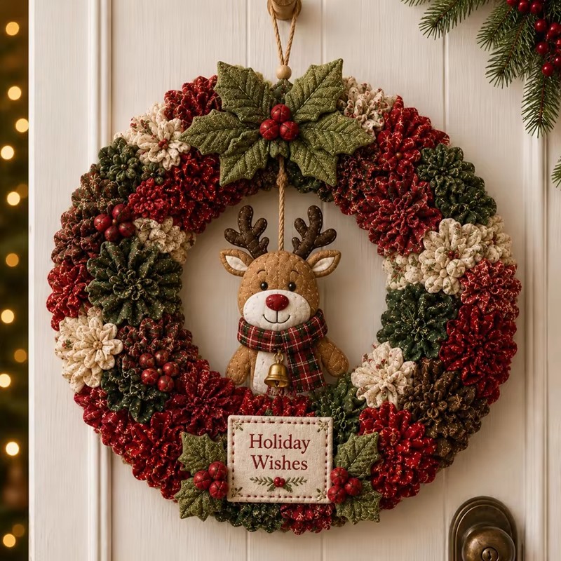 3D Christmas Fabric Poke Art K - Sewing ulasan dan harga