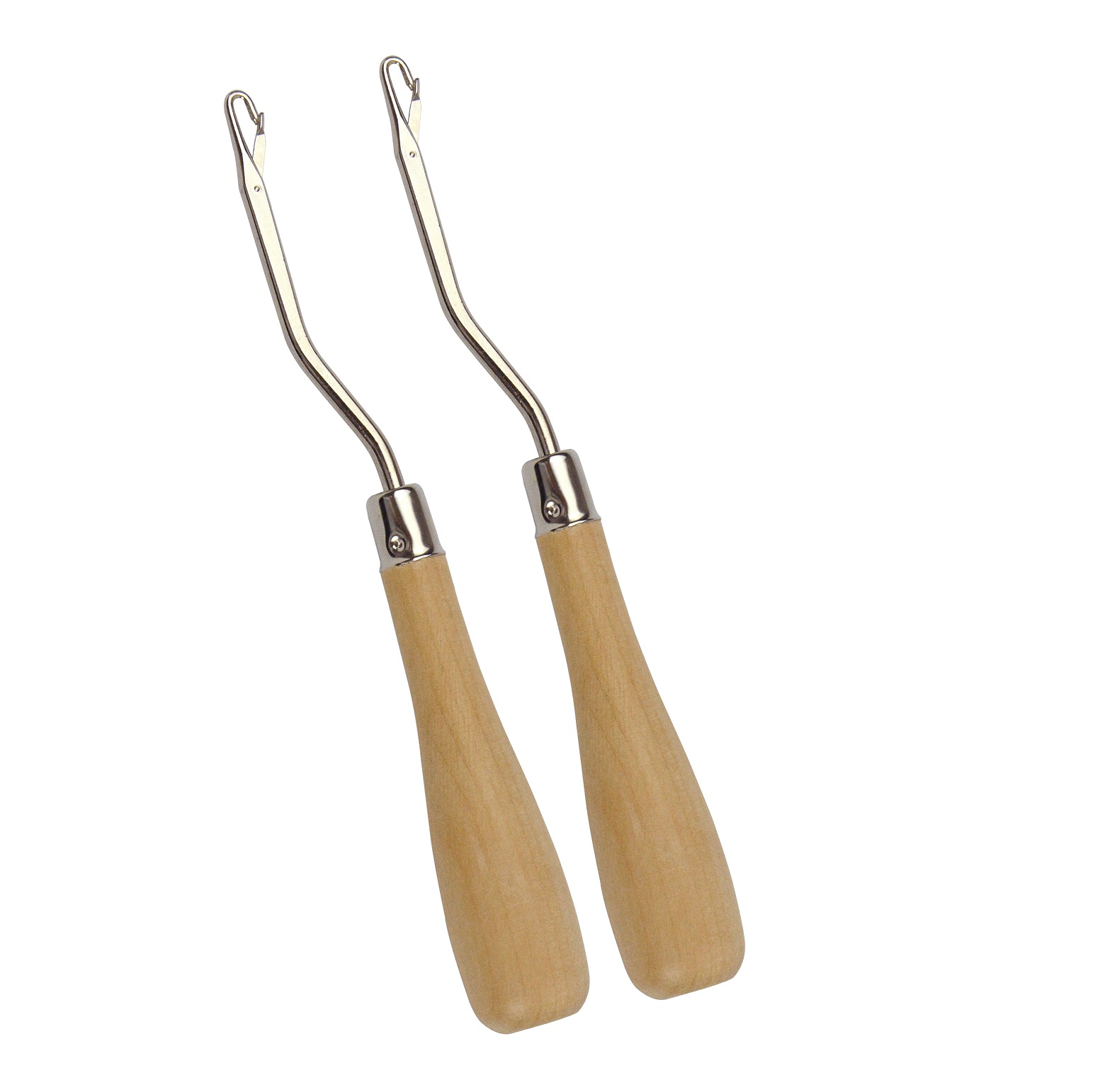 2Pcs Latch Crochet Hook Needle - Wooden Crochet Hooks Ergonomic Handle ulasan dan harga