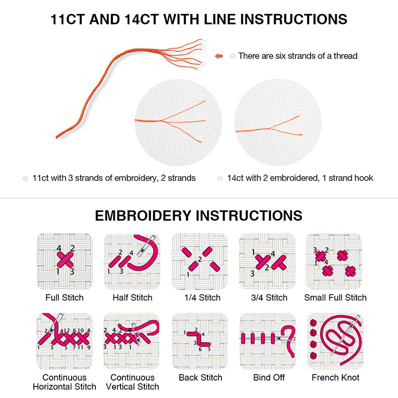 ZC184 Cross stitch kits Cross- - Cotton Embroidery Thread Skeins ulasan dan harga