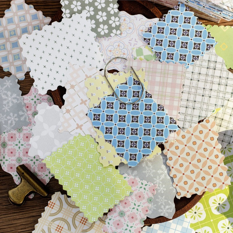 1pack/200pcs Vintage Floral Pl - Vintage Junk Journal Scrapbooking Paper ulasan dan harga