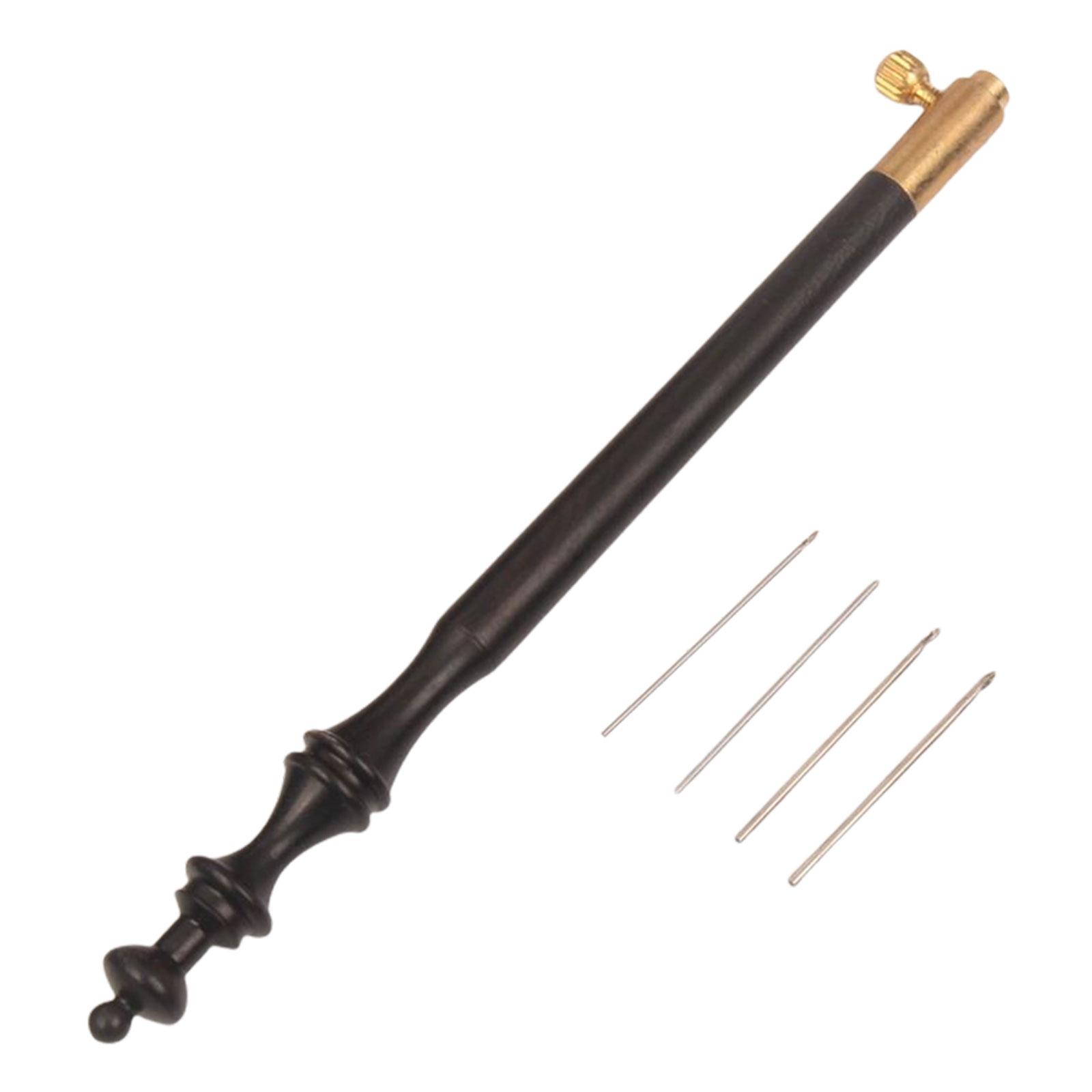 Crochet Hook Embroidery Beadin - Wooden Crochet Hooks Ergonomic Handle ulasan dan harga