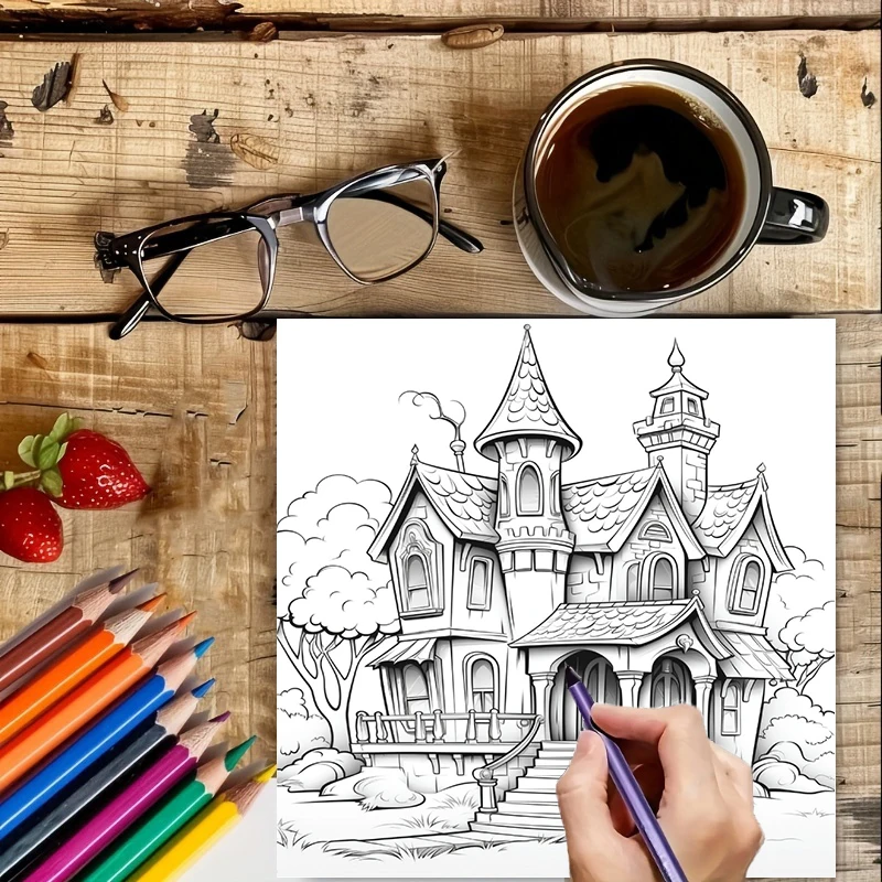 Haunted House Coloring Book fo - Painting Supplies ulasan dan harga