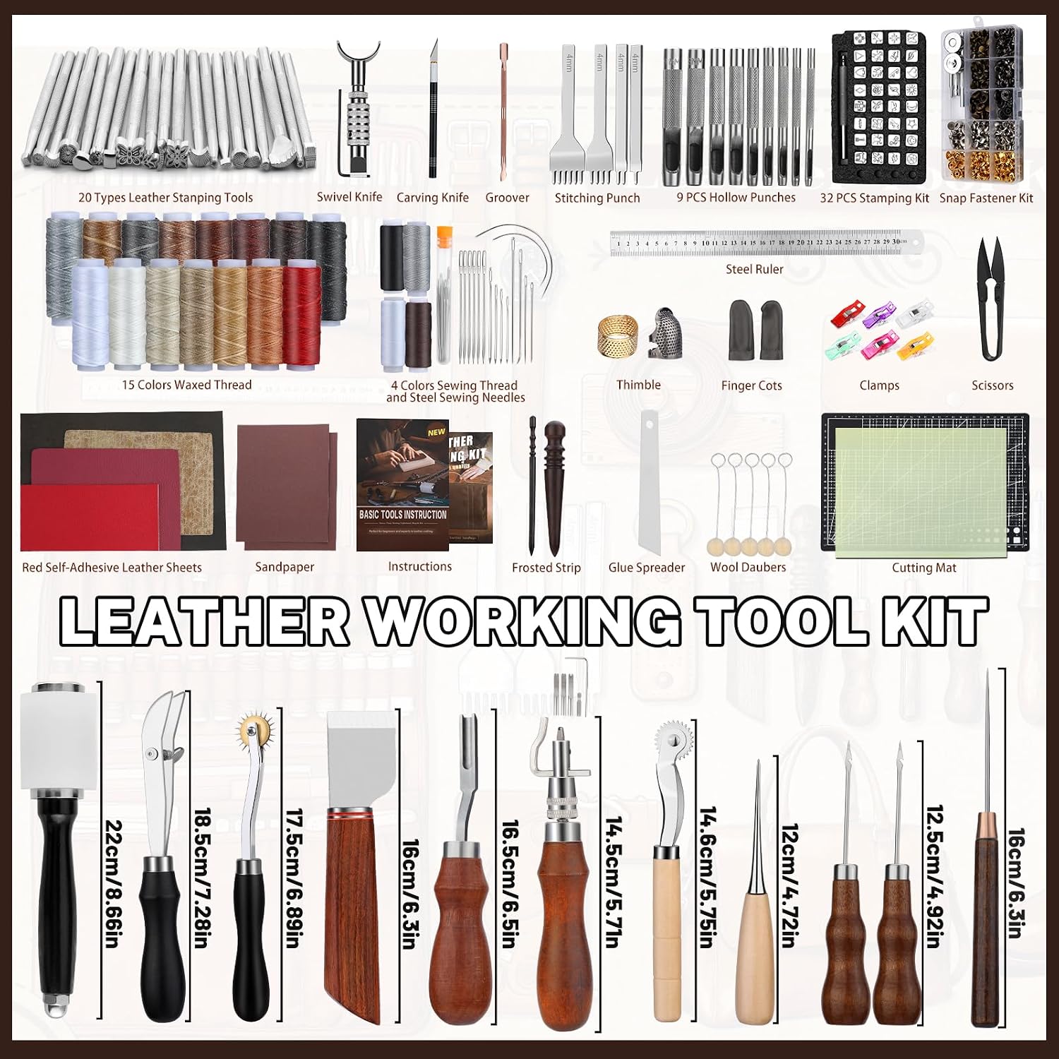 Leather Working Kit, Leather W - Sewing ulasan dan harga