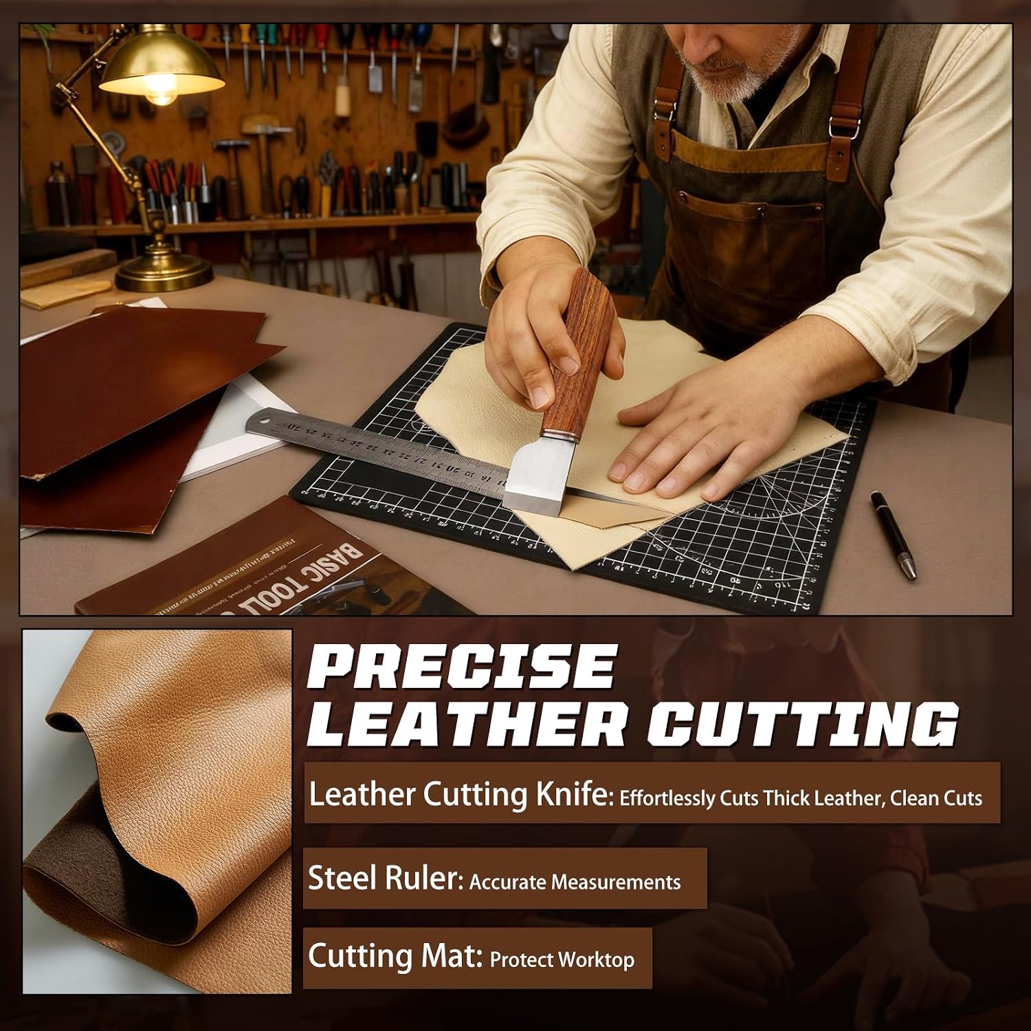 Leather Working Kit, Leather W - Sewing ulasan dan harga