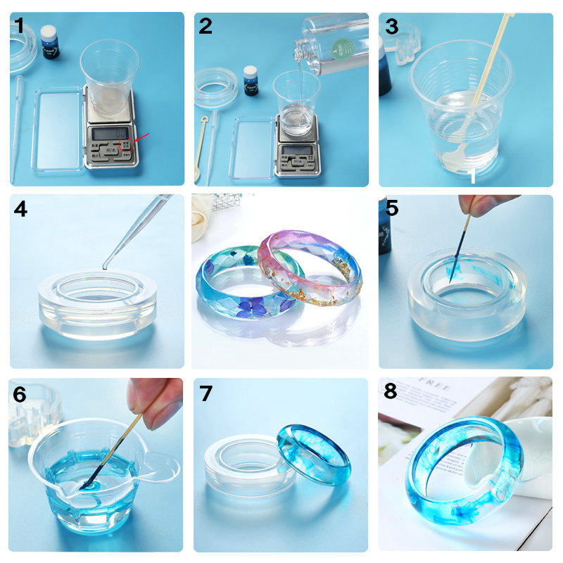 Mixed Style Jewelry Epoxy Resi - Silicone Epoxy Resin Molds Set ulasan dan harga