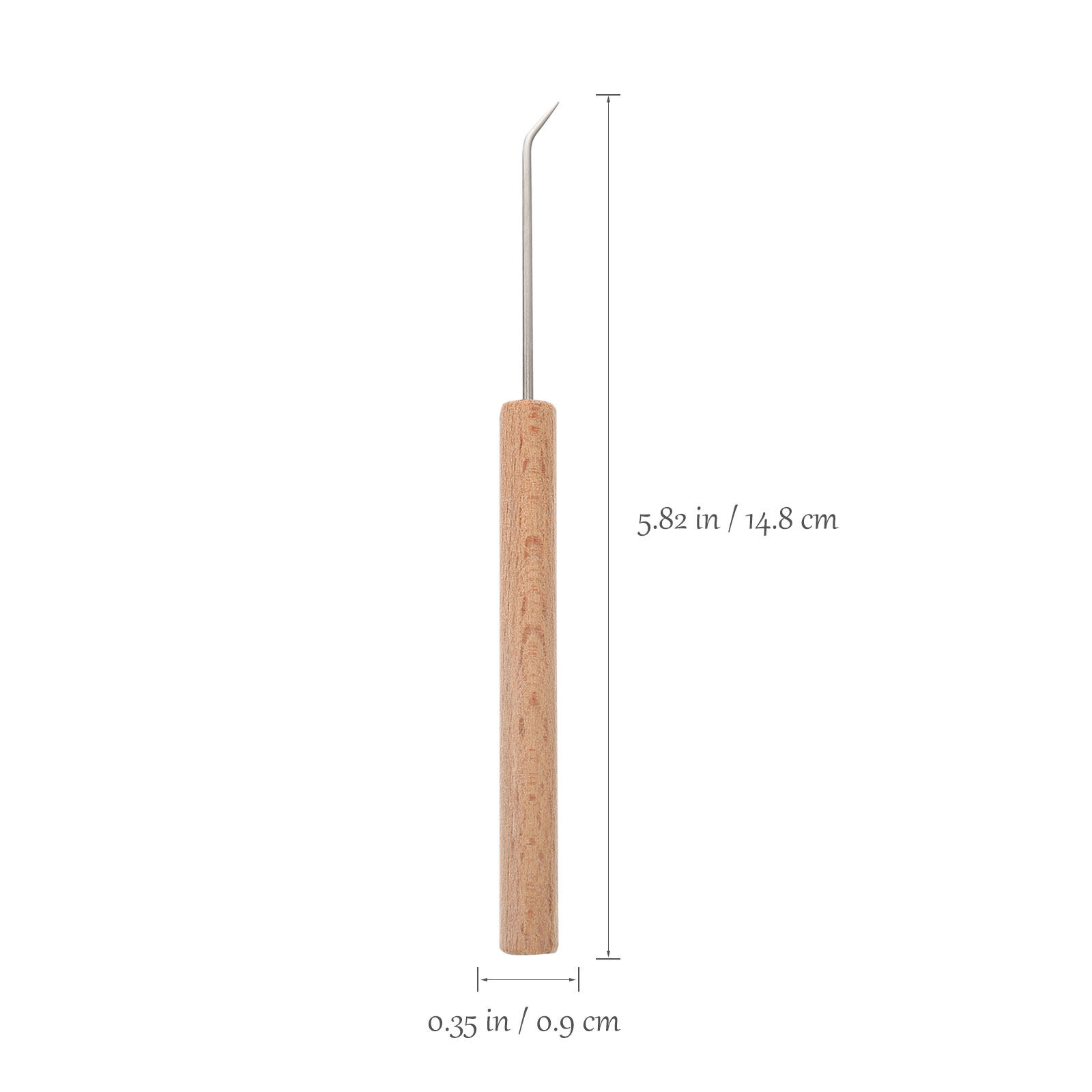 1Pcs Ergonomic Wood Handle Cro - Wooden Crochet Hooks Ergonomic Handle ulasan dan harga
