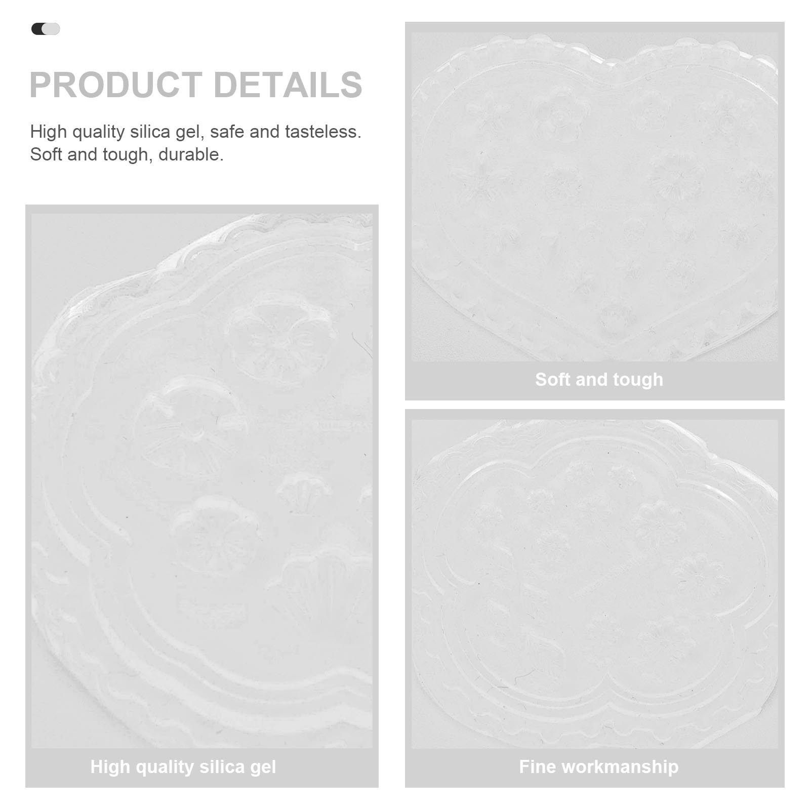 3Pcs Reusable Nail Art Silicon - Silicone Epoxy Resin Molds Set ulasan dan harga