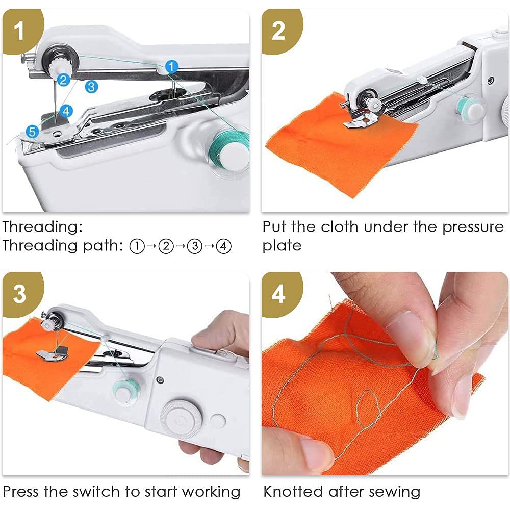 Mini Portable Handheld Sewing  - Mini Electric Sewing Machine Handheld ulasan dan harga