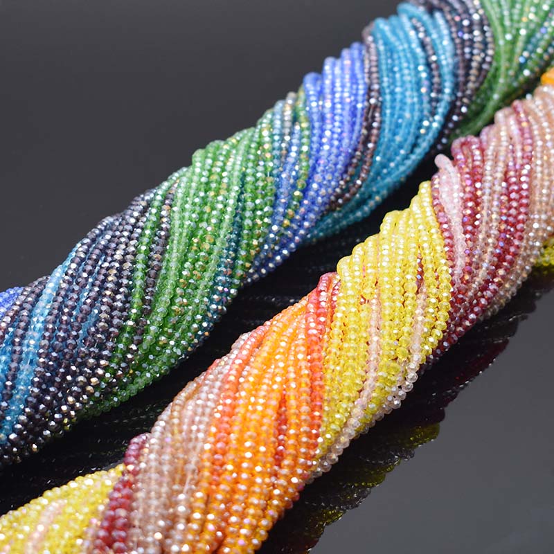 Plating AB Color Transparent S - Glass Seed Beads 2Mm Jewelry Making ulasan dan harga
