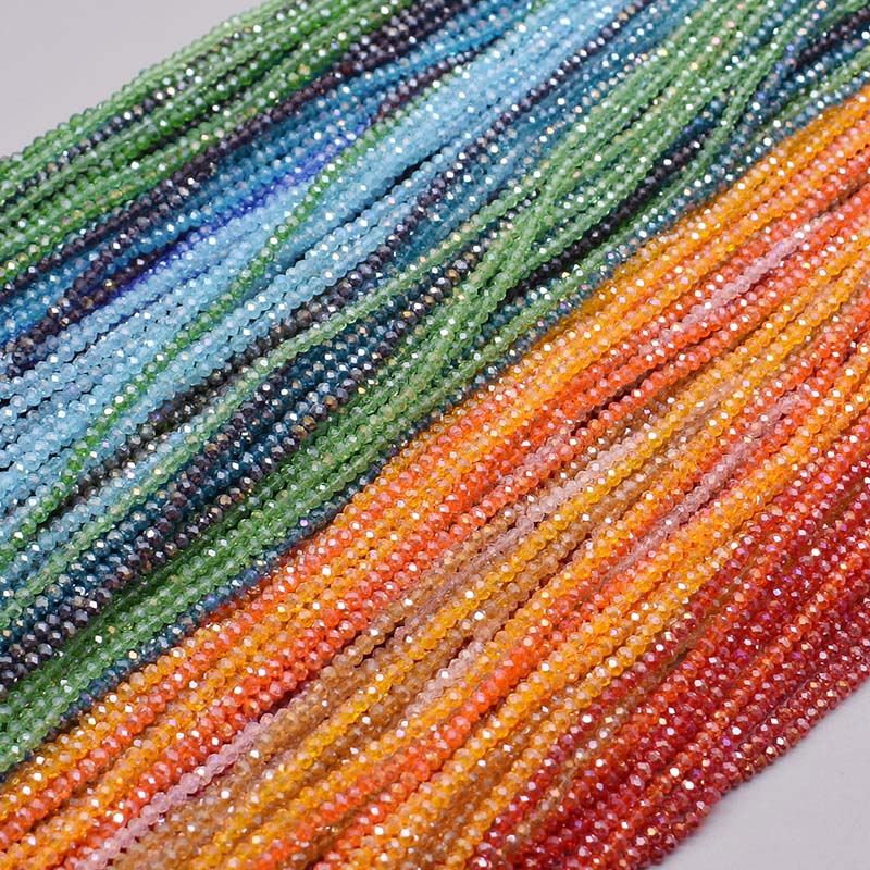 Plating AB Color Transparent S - Glass Seed Beads 2Mm Jewelry Making ulasan dan harga