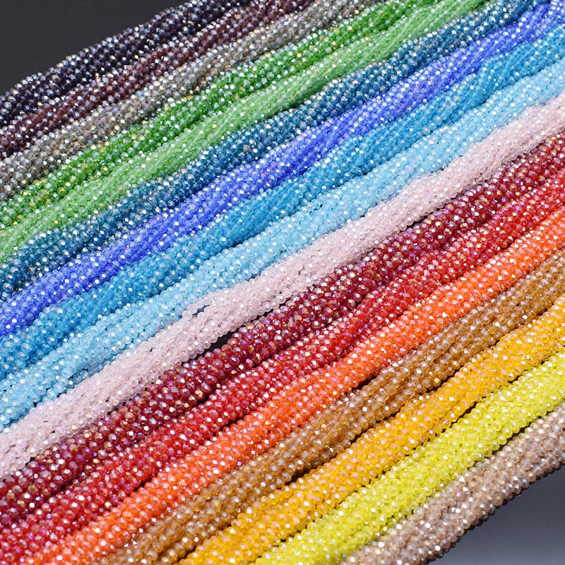 Plating AB Color Transparent S - Glass Seed Beads 2Mm Jewelry Making ulasan dan harga